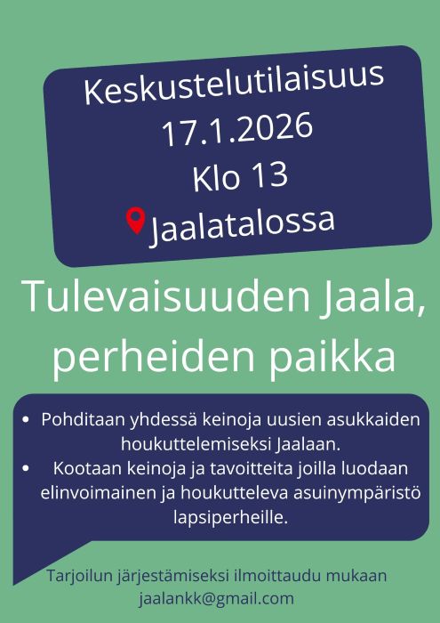 Tulevaisuuden Jaala, perheiden paikka