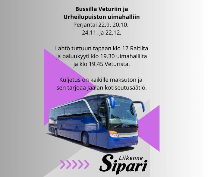 Uimahallikuljetukset jatkuvat kun halli avataan