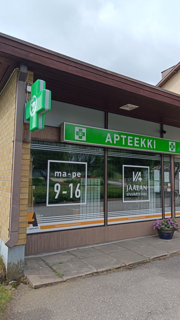 Terveysaseman sulkeminen ei vaikuta Jaalan sivuapteekin toimintaan