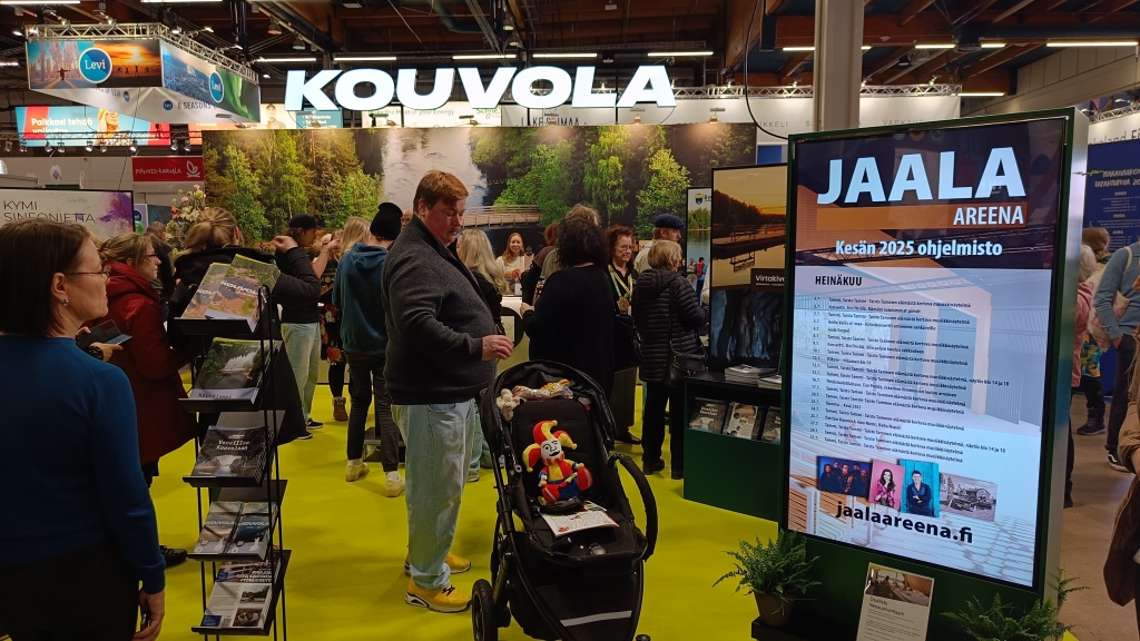 Jaala vahvasti matkamessuilla